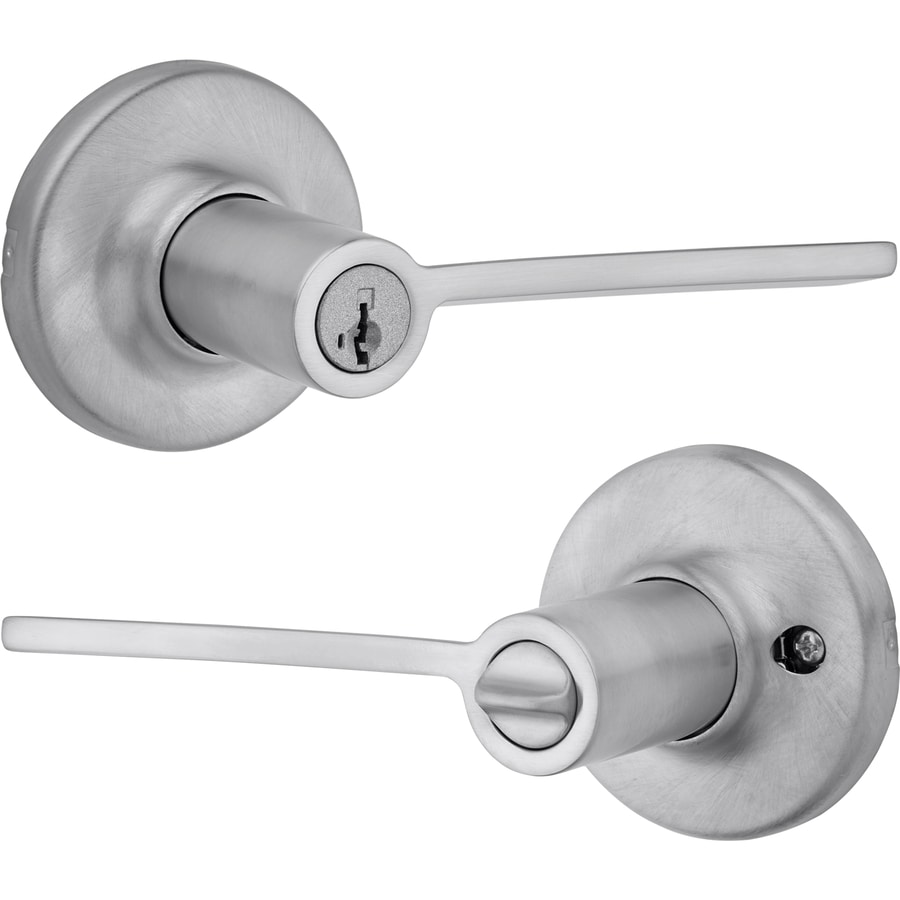 Kwikset Balboa Satin Chrome Smartkey Reversible Keyed Entry