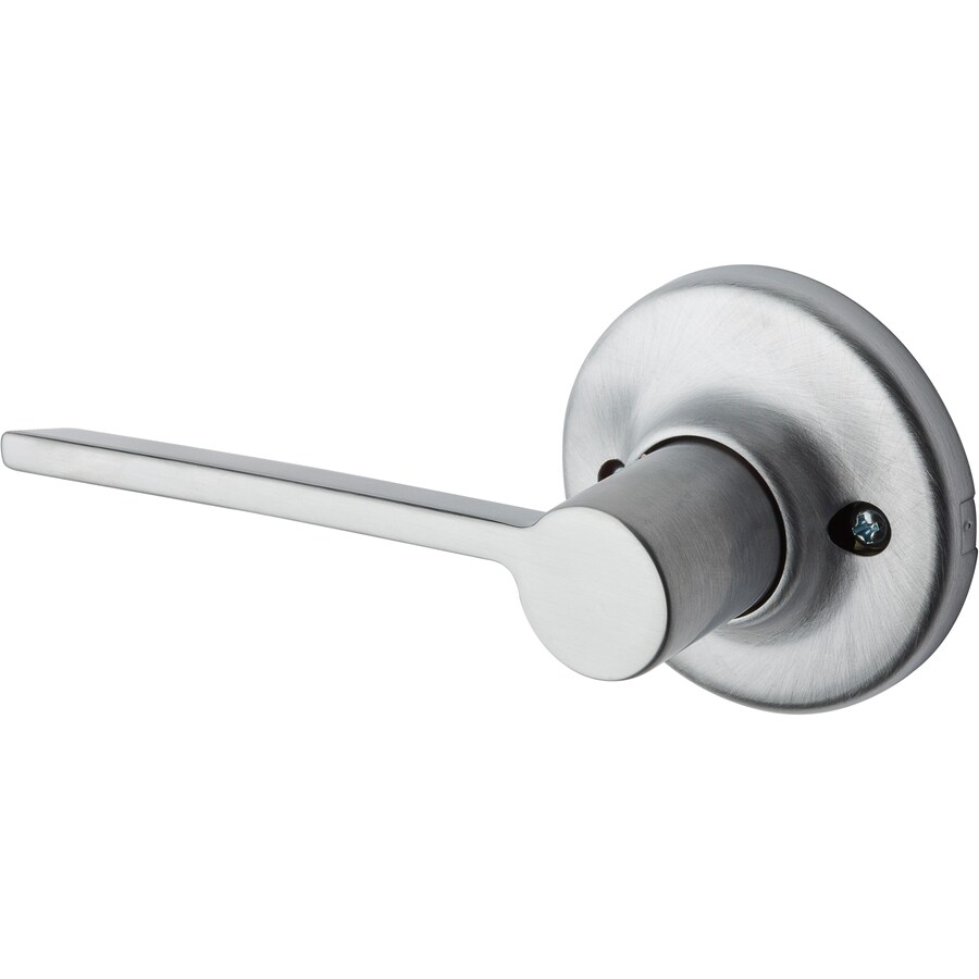 Kwikset Ladera Satin Nickel RightHanded Dummy Door Handle at