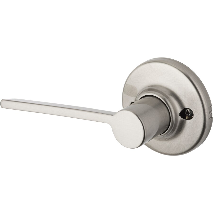 Kwikset Ladera Satin Chrome LeftHanded Dummy Door Handle at