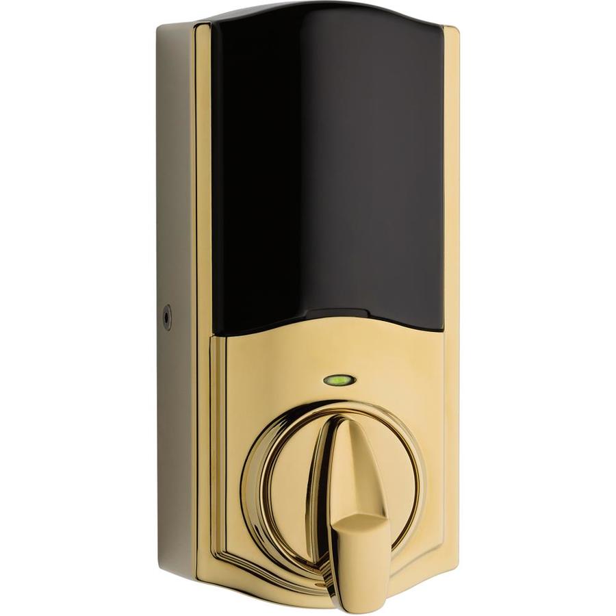 Kwikset Kevo Polished Brass Cylinder No Keypad At Lowes Com