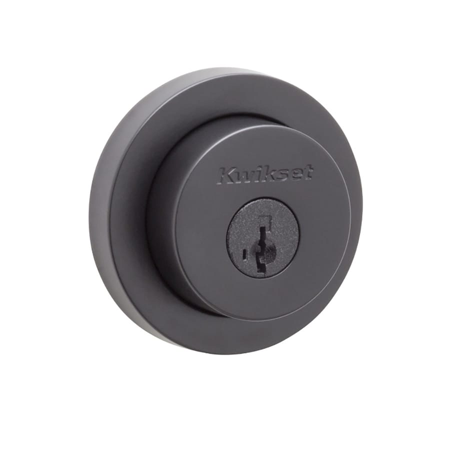 Kwikset Milan Matte Iron Black DoubleCylinder Deadbolt With SmartKey at