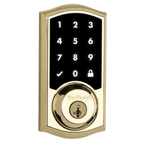 Kwikset SmartCode Polished Brass SingleCylinder Deadbolt 1Cylinder Smartkey Electronic