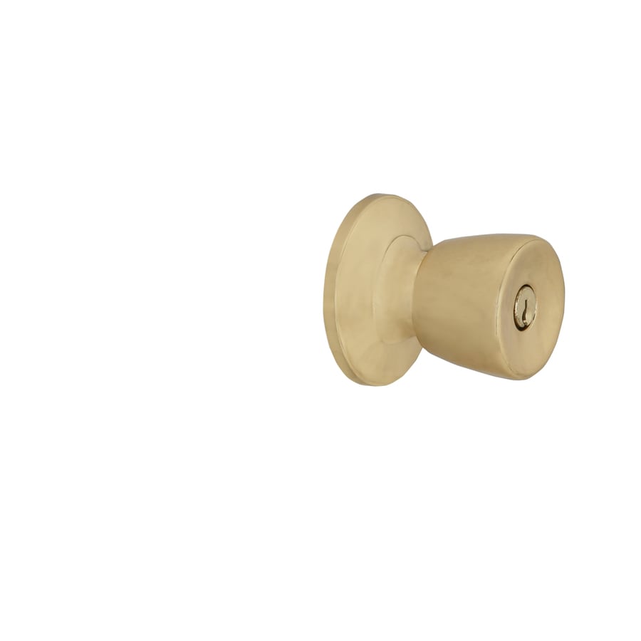 Gallo Polished Brass Keyed Entry Door Knob Single Pack