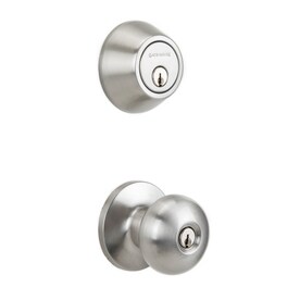 Gatehouse Baron Satin Chrome Single Cylinder Deadbolt Keyed