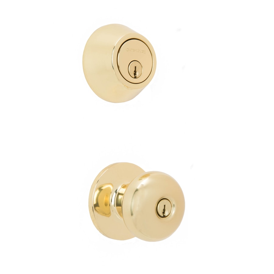 Gatehouse Baron Polished Brass Single Cylinder Deadbolt Keyed