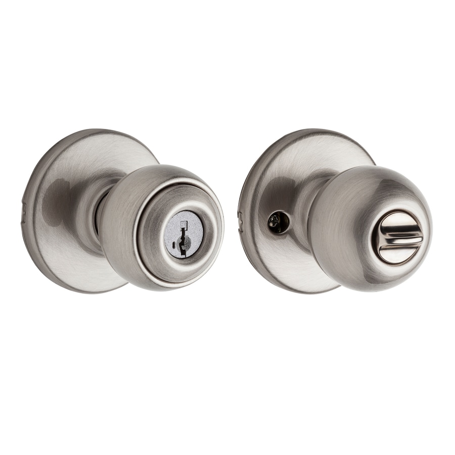 Kwikset Polo Satin Nickel Smartkey Keyed Entry Door Knob Single