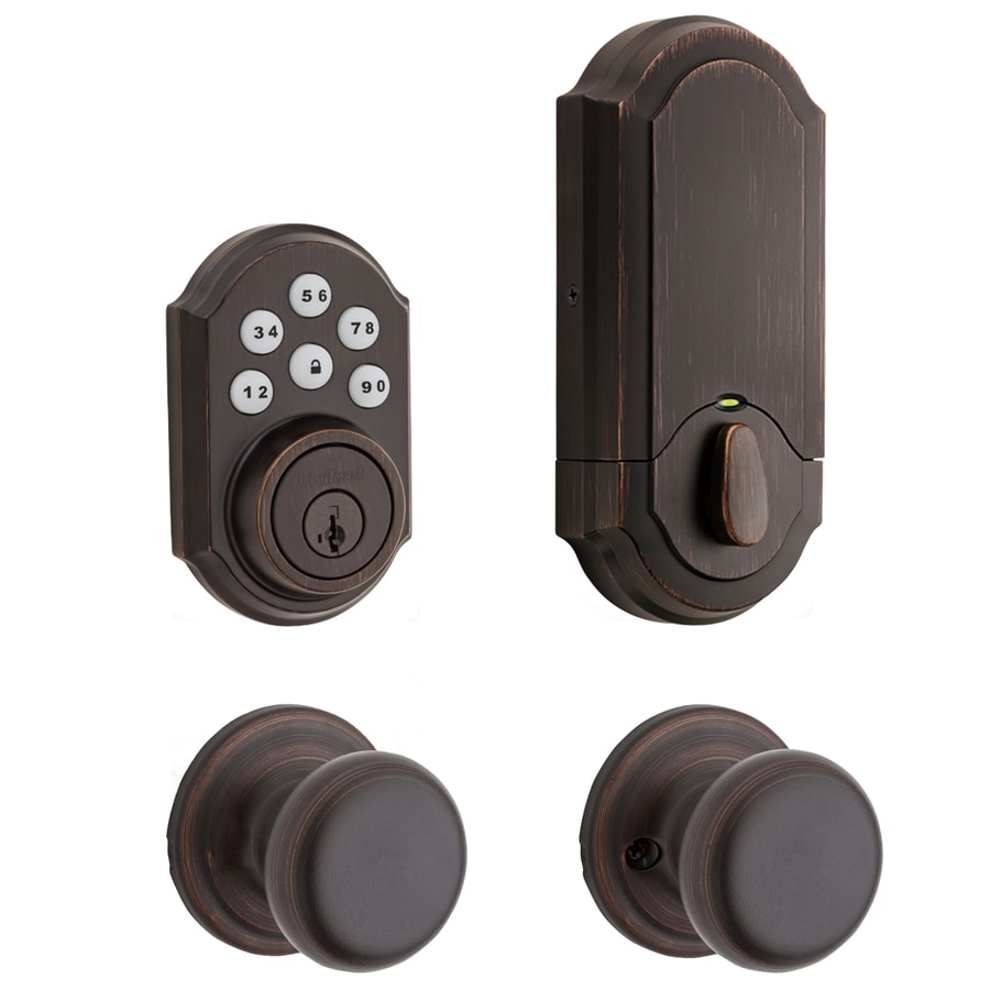 Kwikset Smartcode Deadbolts Touchpad Venetian Bronze Single