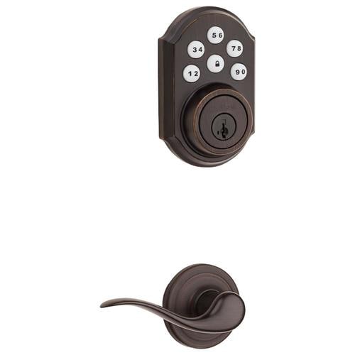 Kwikset SmartCode Deadbolts Touchpad Bronze SingleCylinder