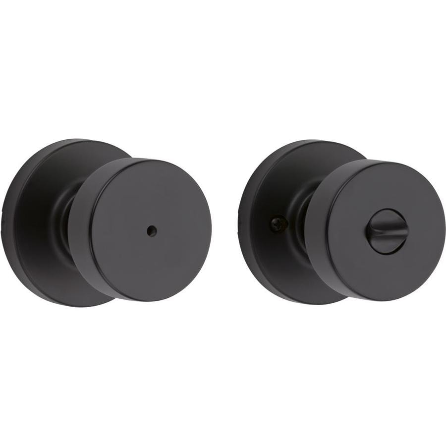 Pismo Iron Black Privacy Door Knob Single Pack