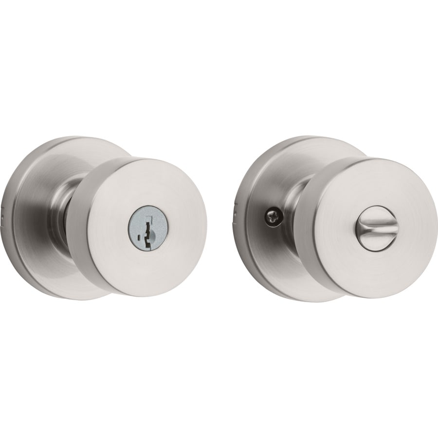 Kwikset Pismo Satin Nickel Smartkey Keyed Entry Door Knob Single