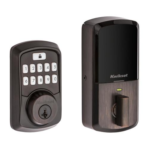 Kwikset Aura Venetian Bronze Single-Cylinder Deadbolt 1 ...