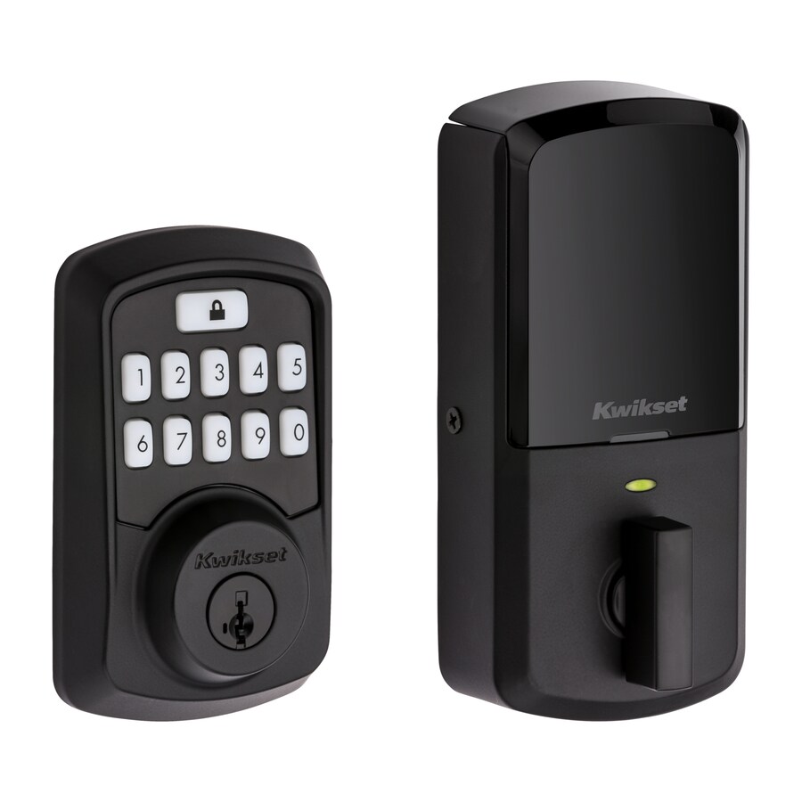 Kwikset Aura Matte Black SingleCylinder Deadbolt 1Cylinder Smartkey