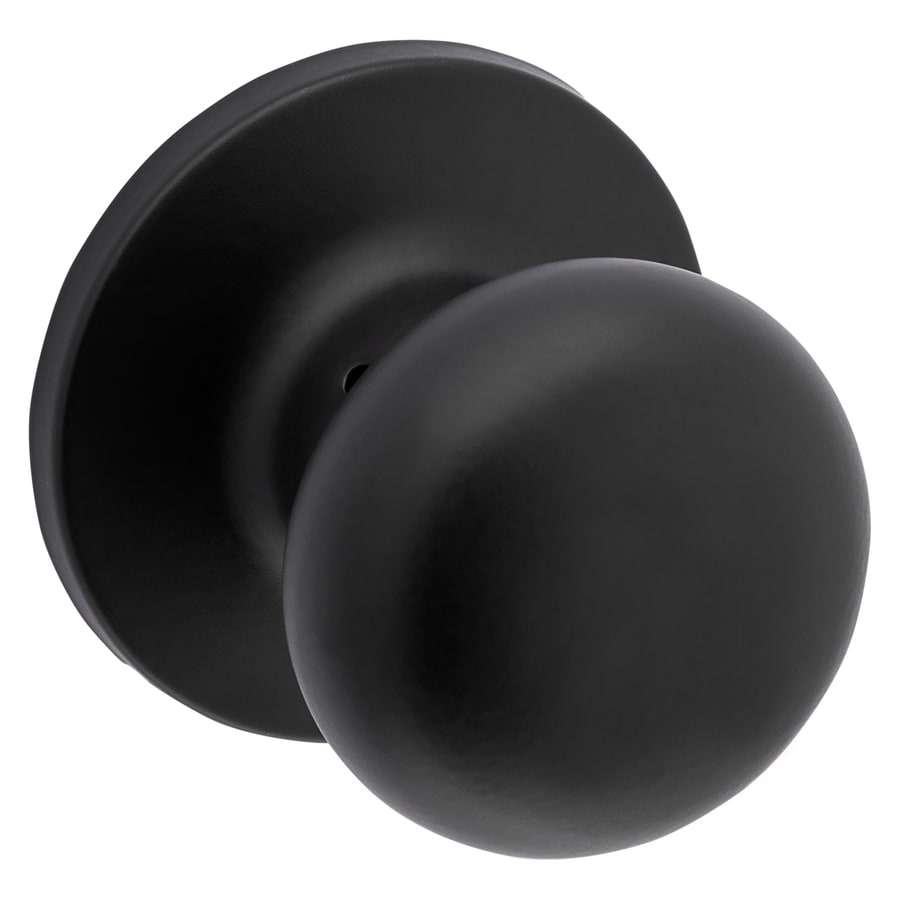 ReliaBilt Baron Matte Black Passage Door Knob in the Door Knobs ...