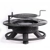 Big Horn 47-in W Texas black Steel Wood-Burning Fire Pit ...