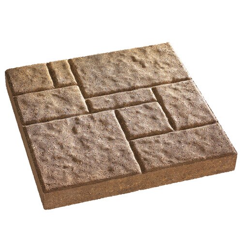 Anchor Block Tan Brown Four Cobble Patio Stone Common 16 In X 16