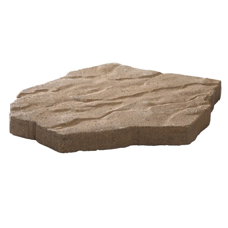 Prism Tan/Brown Concrete Interlocking Sections Patio Stone (Common: 16 ...