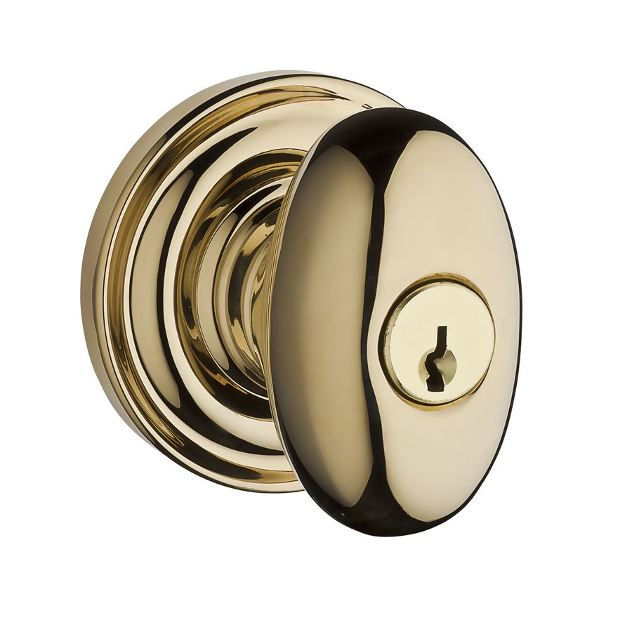 Baldwin Reserve Ellipse Polished Brass Keyed Entry Door Knob Single Pack At 7211