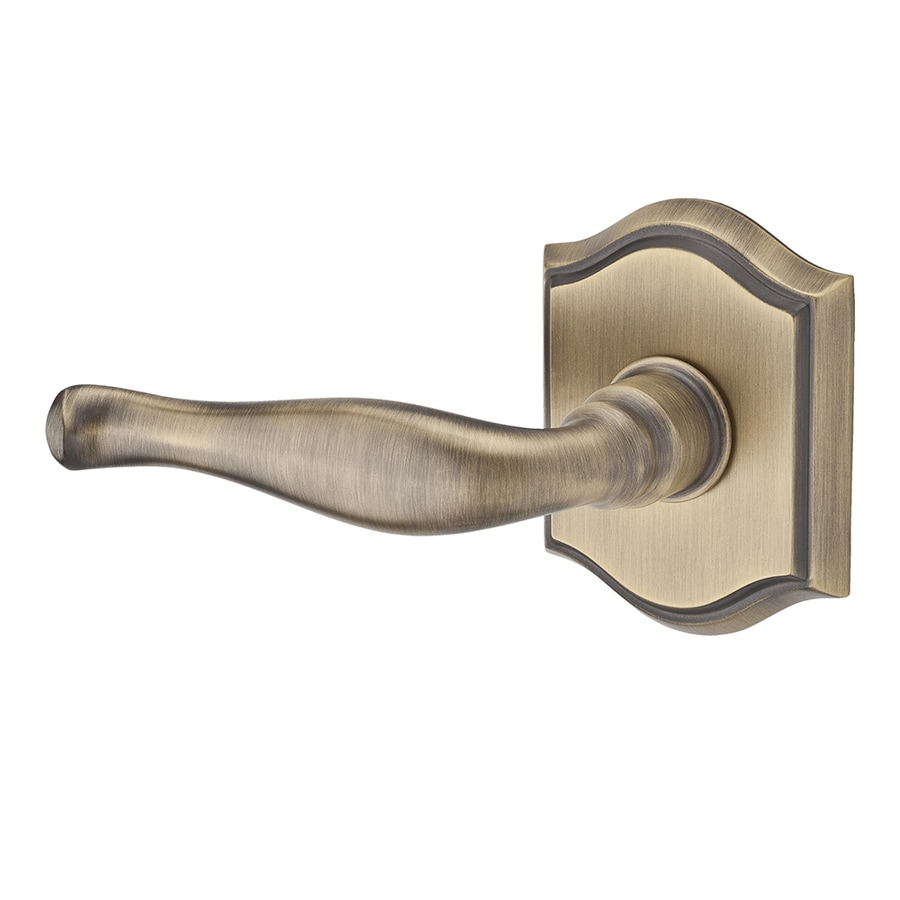 BALDWIN Reserve Decorative Matte Brass and Black Dummy Door Handle at