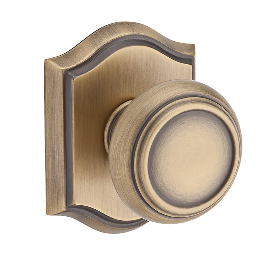 Baldwin Reserve Matte Brass And Black Privacy Door Knob Single