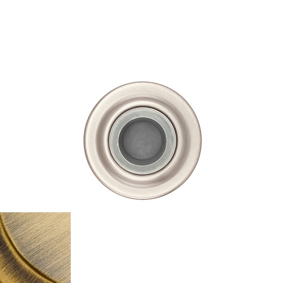 Baldwin 9 10 In Antique Brass Concave Bumper At Lowes Com