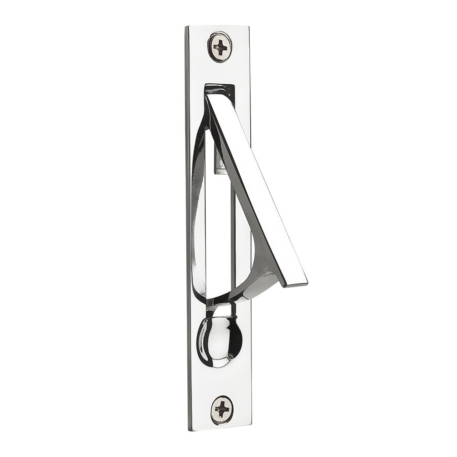 Baldwin 0 74 In Polished Chrome Pocket Door Pull At Lowes Com