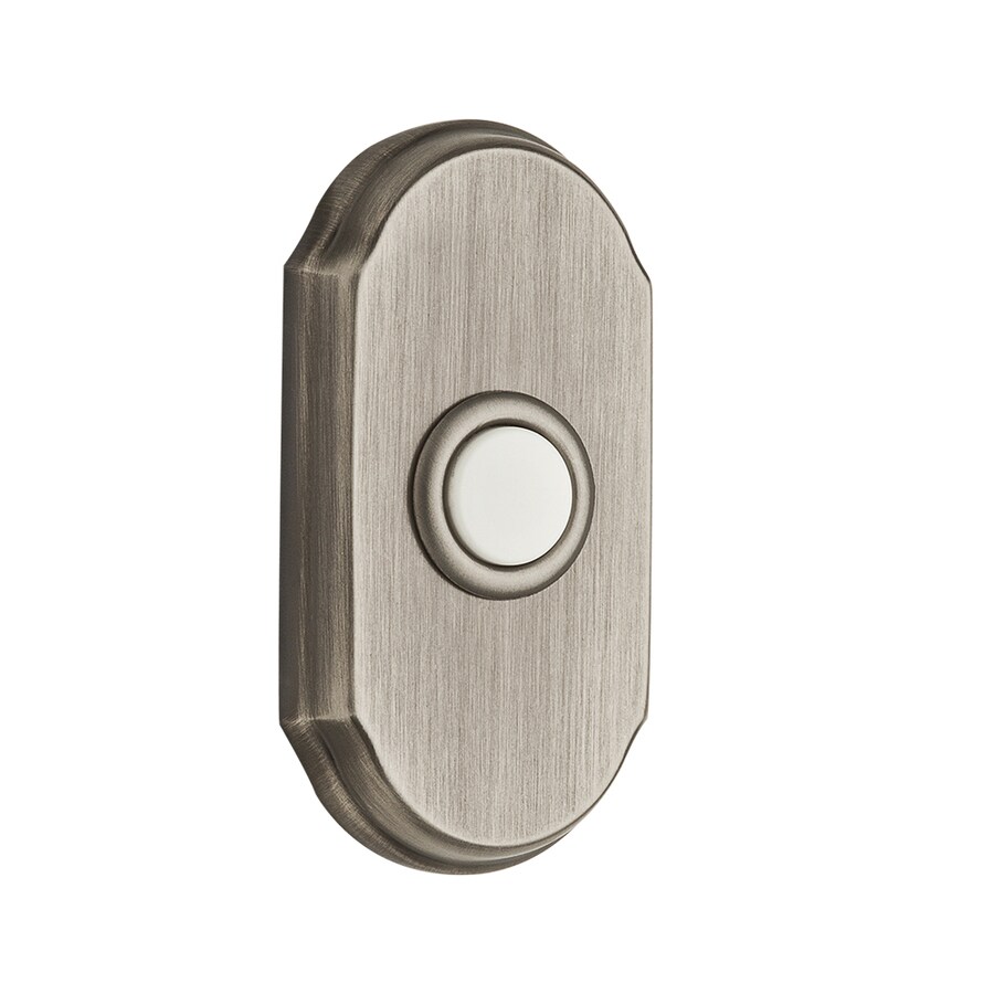 Baldwin Wired Matte Antique Nickel Doorbell Button At Lowes Com
