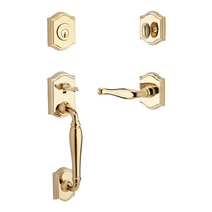 BALDWIN Reserve Westcliff x Decorative Polished Brass Single-Cylinder ...