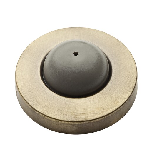 Baldwin 9/10in Antique Brass Bumper in the Door Stops department at