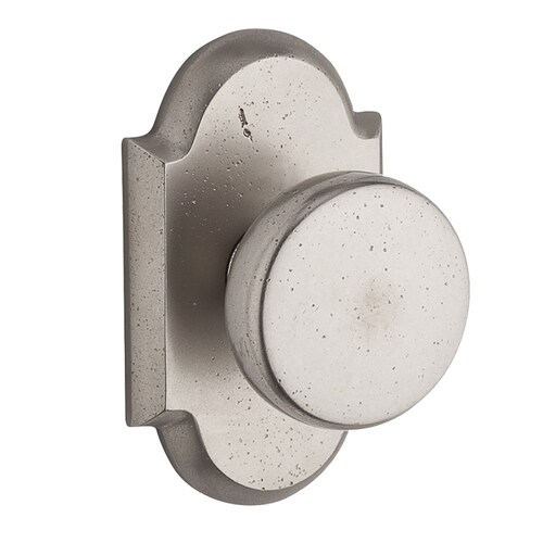 Baldwin Reserve Rustic White Bronze Passage Door Knob in the Door Knobs