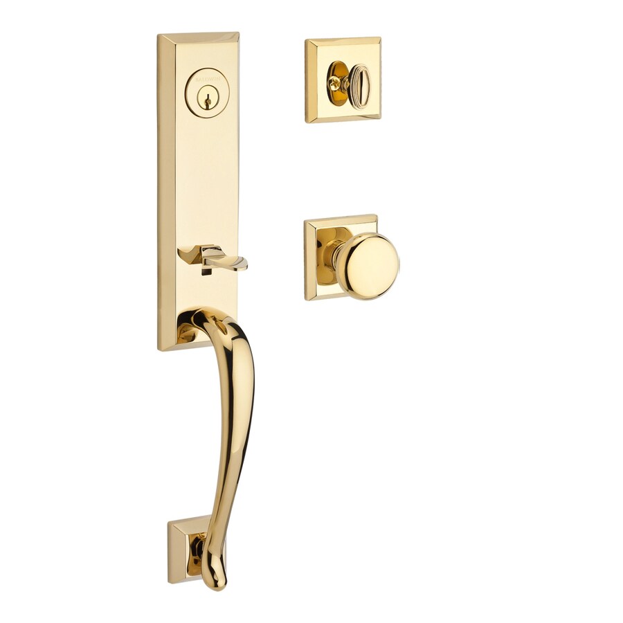 Baldwin Reserve Del Mar X Round Knob Polished Brass Single