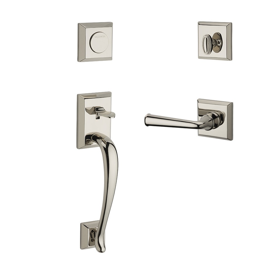 Baldwin Reserve Napa X Federal Lever Polished Nickel Dummy Handle