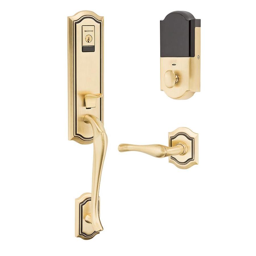 Baldwin Estate Evolved Bethpage X Bethpage Lever Satin Brass And