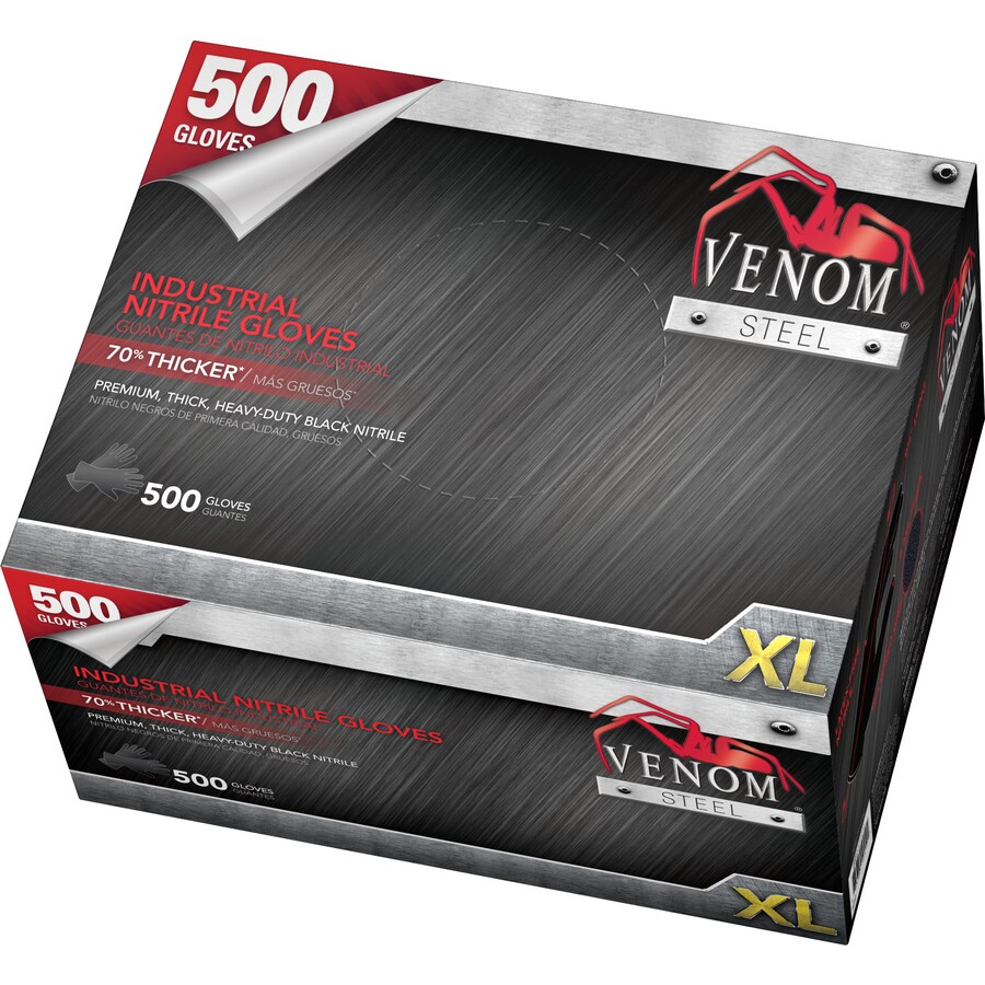 Venom Steel 500-Count Extra-Large Nitrile Cleaning Gloves at Lowes.com