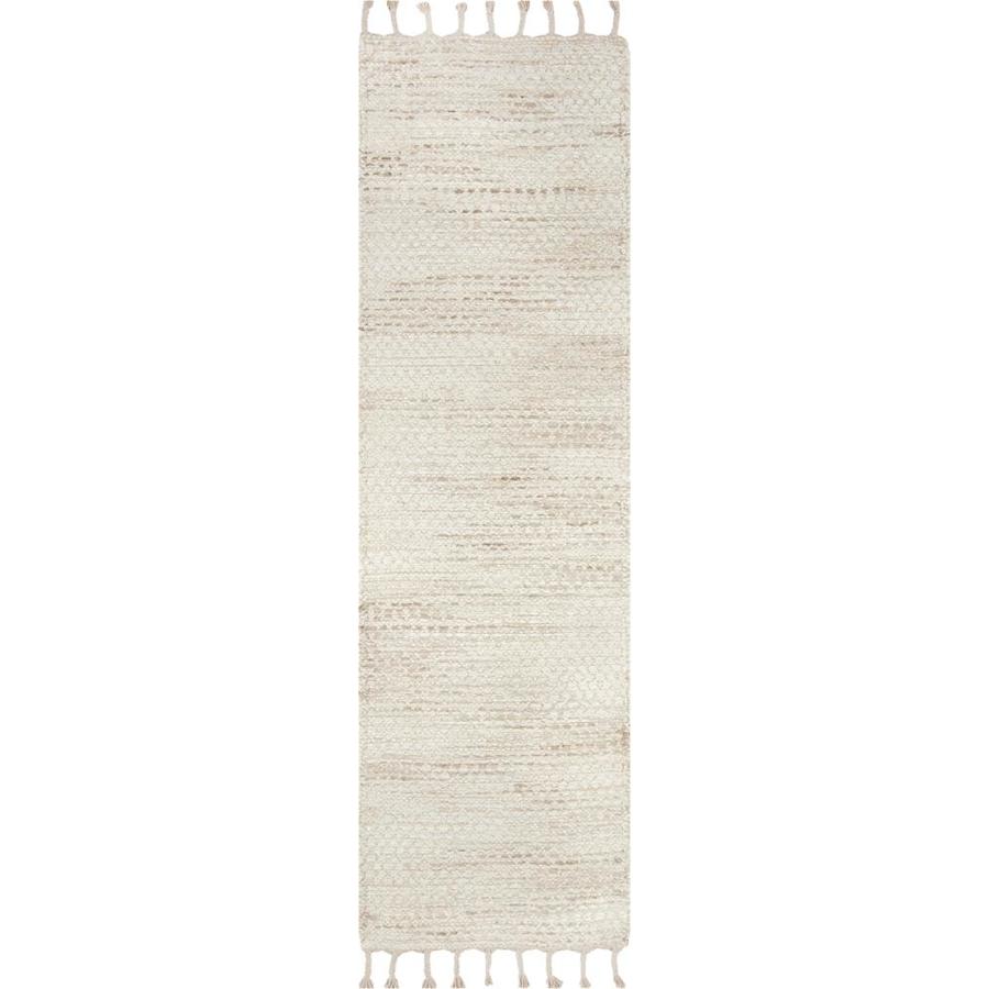 allen + roth Selena 2 x 7 Natural Linen Handcrafted Runner in the Rugs