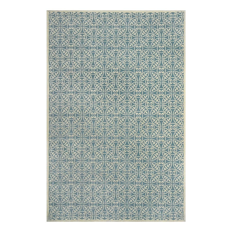 Allen Roth Blue Rectangular Indoor Woven Area Rug Common 5 Allen Roth Blue Rectangular Indoor Woven Area Rug Common 5 X 8