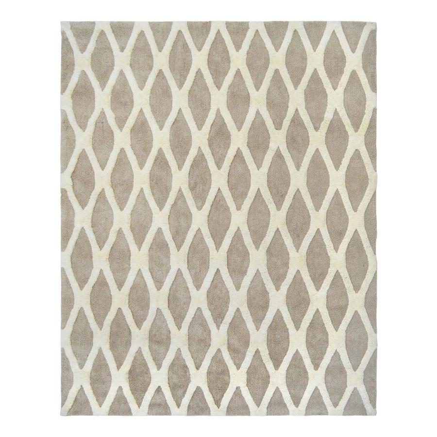 allen + roth BARRBRIDGE Stone/Cameo Indoor Area Rug (Common: 9 x 12; Actual: 9-ft W x 12-ft L)