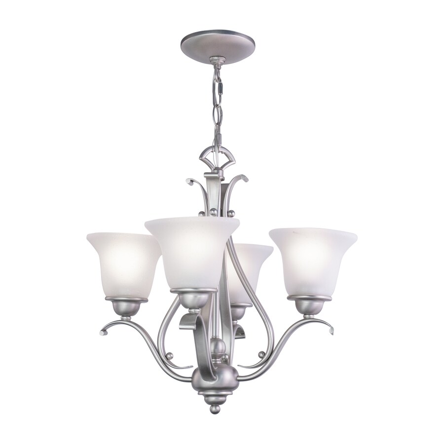 Cascadia Monrovia 4 Light Brushed Nickel Traditional Shaded Cascadia Monrovia 4 Light Brushed Nickel Traditional Shaded Chandelier