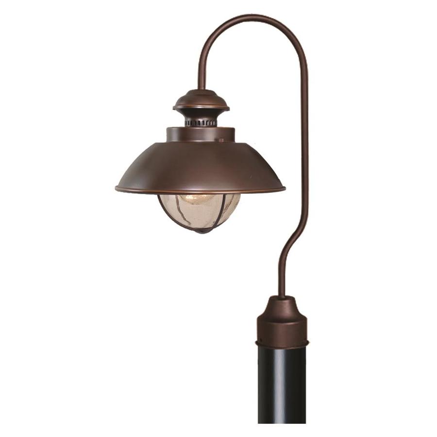 Cascadia Nautical 20.5in H Burnished Bronze Post Light in the Post