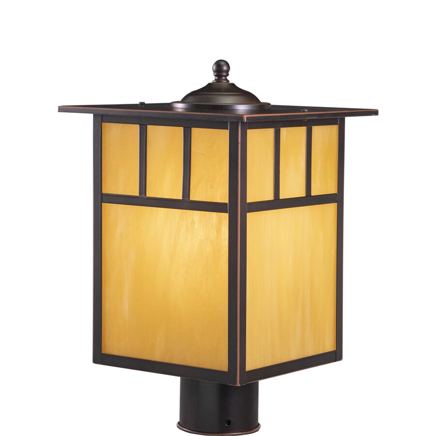 Cascadia Mission 150Watt 15in Burnished Bronze Transitional Post