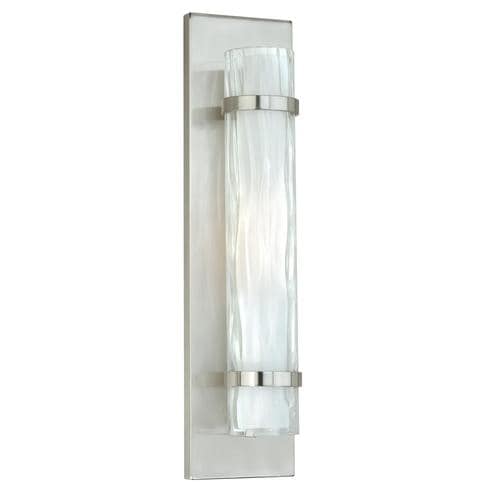 Cascadia Vilo 4.5-in W 1-Light Satin Nickel Modern/Contemporary Wall ...