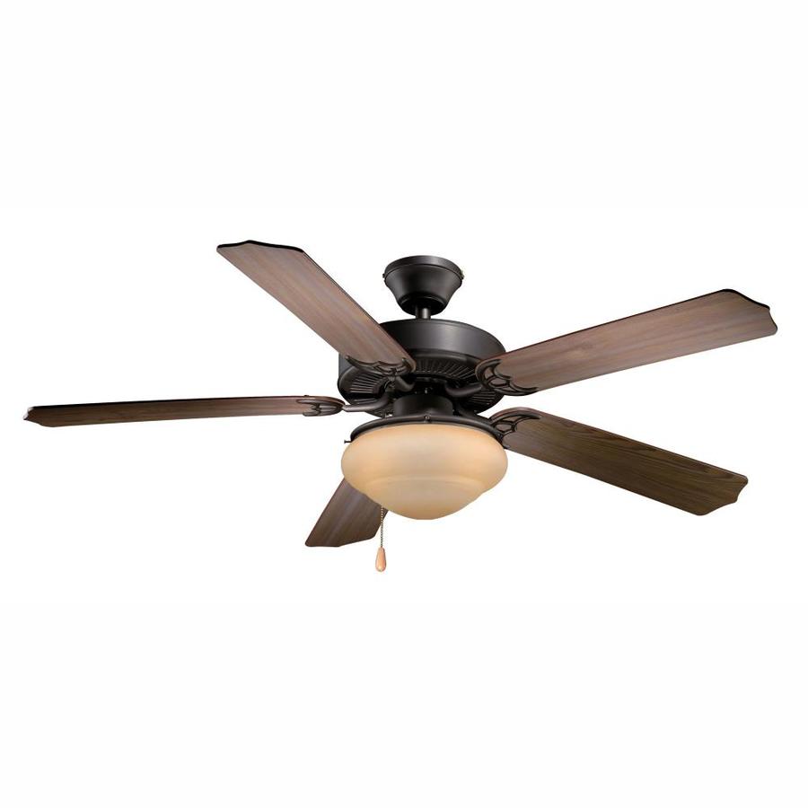 Cascadia Medallion 52-in Noble Bronze Indoor Ceiling Fan (5-Blade) in ...