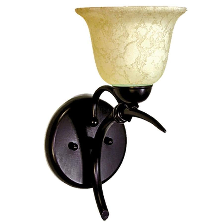 Khaleesi 6 5 In W 1 Light Golden Bronze Candle Wall Sconce In The Wall Sconces Department At Lowes Com