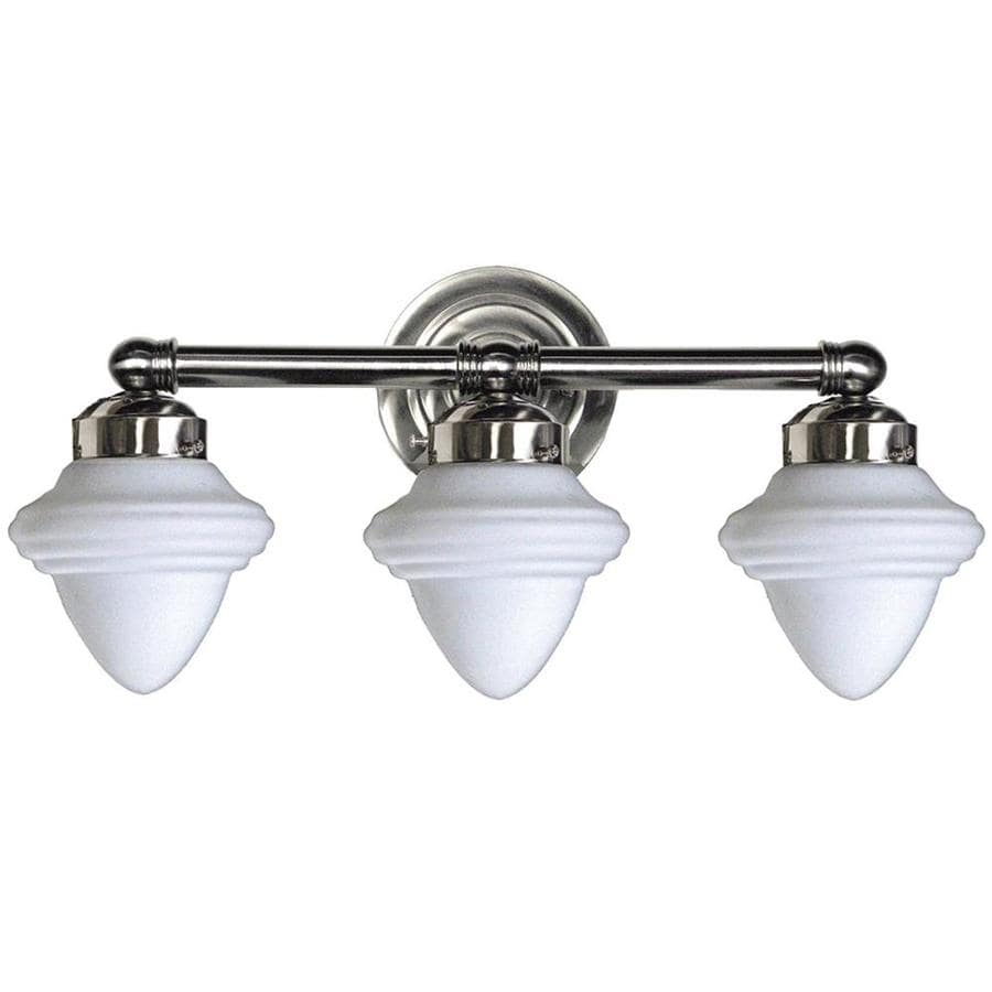 Shop Khaleesi 3-Light 11-in Satin Chrome Vanity Light at Lowes.com