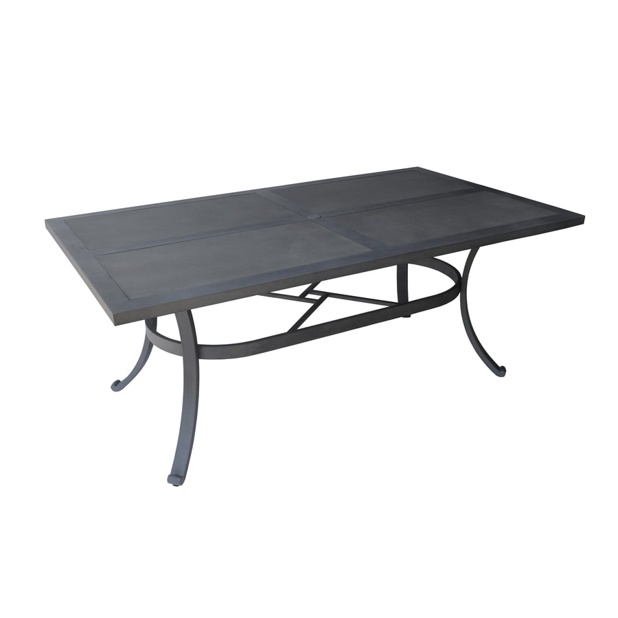 allen + roth Newstead Rectangle Outdoor Dining Table W x L with