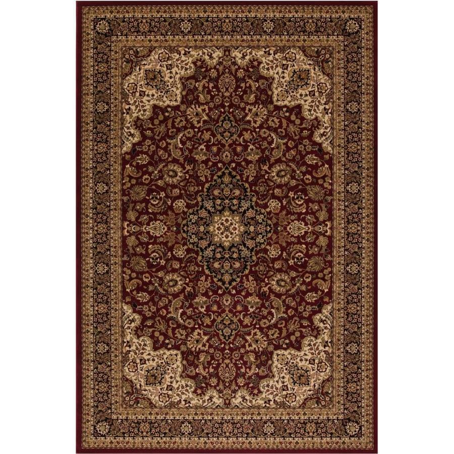 Shop Style Selections Daltorio Red Rectangular Indoor Woven Oriental Area Rug Common: 8 x 10 