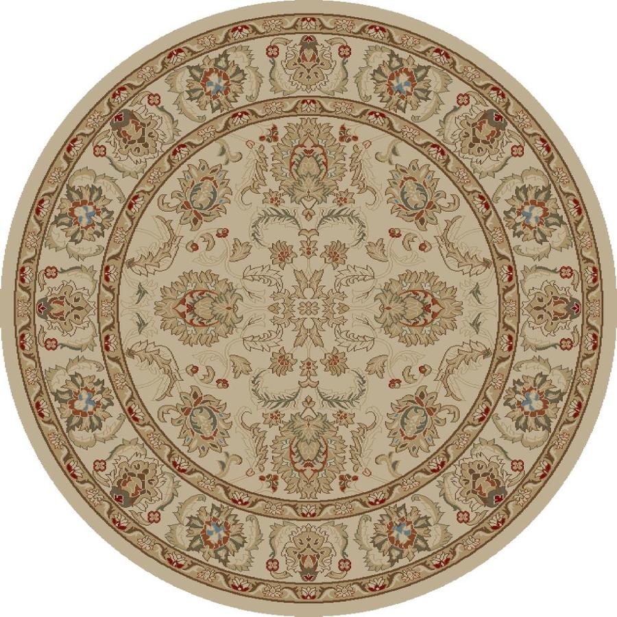 Concord Global Florence Ivory Round Indoor Oriental Area Rug 8