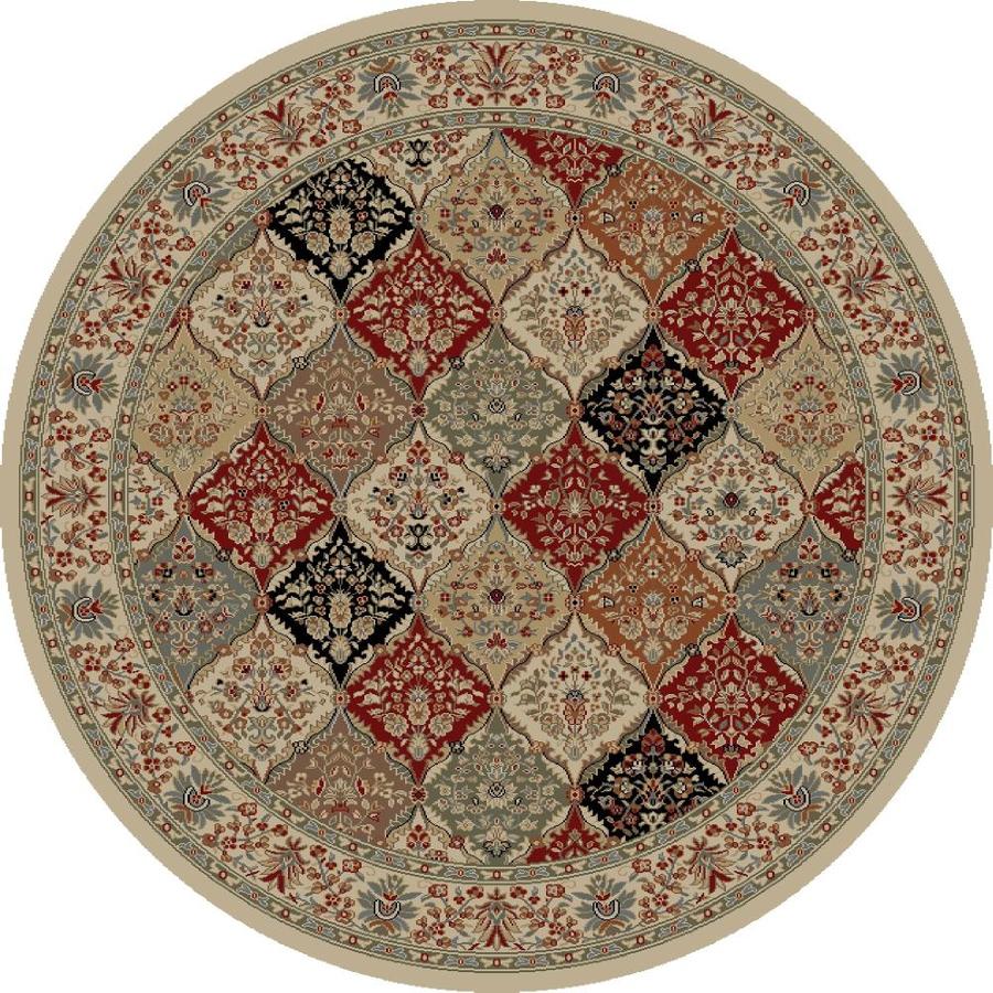 Concord Global Florence Ivory Round Indoor Oriental Area Rug 5