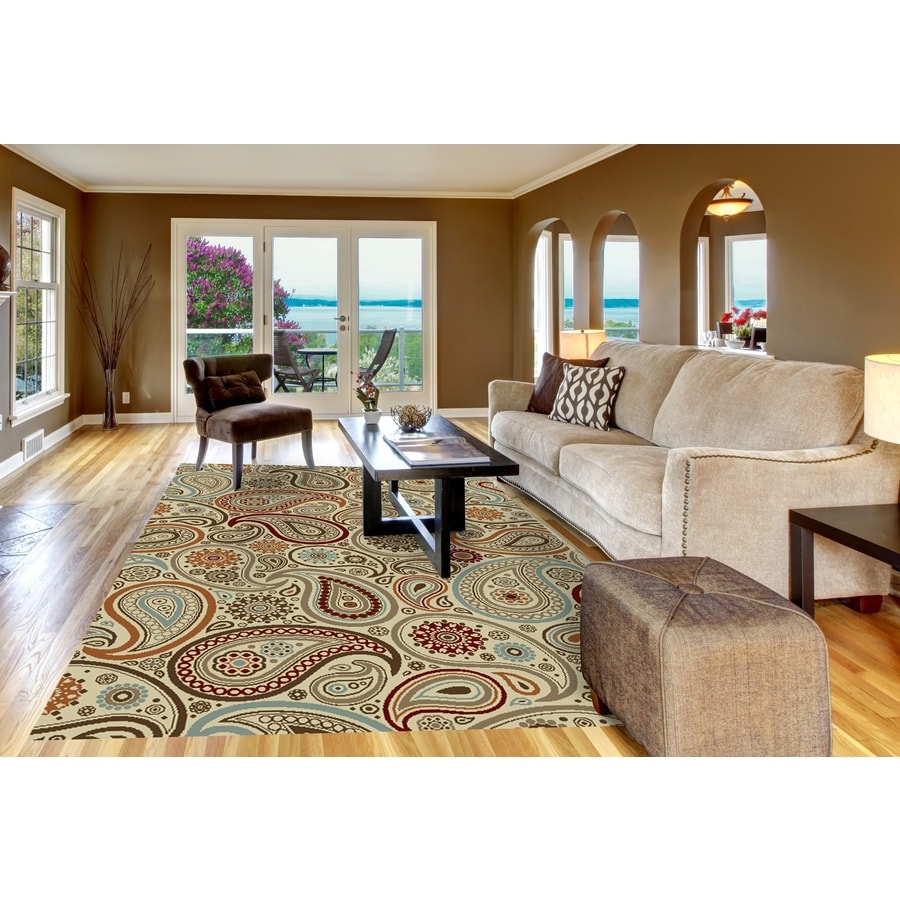 Concord Global Hampton Ivory Indoor Nature Area Rug (Common: 8 x 11 ...