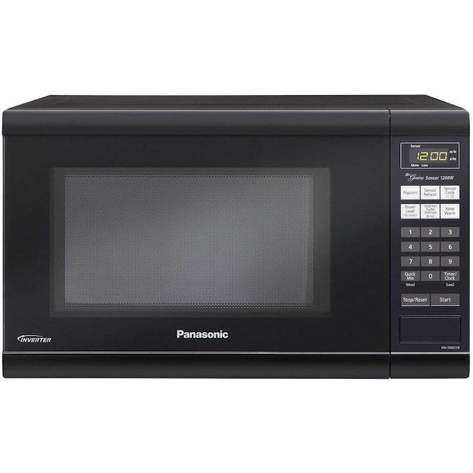 Panasonic 1.2-cu ft 1200-Watt Countertop Microwave (Black) in the ...
