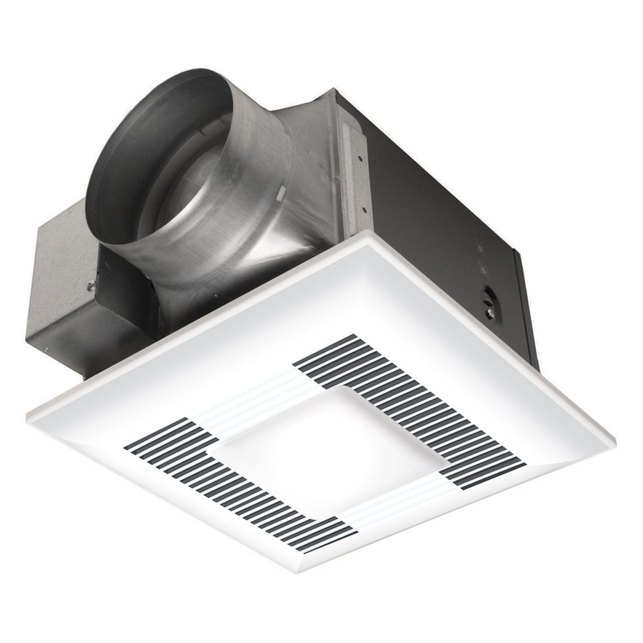 Panasonic 0.8 Sones 130-CFM White Bathroom Fan with Light ENERGY STAR ...